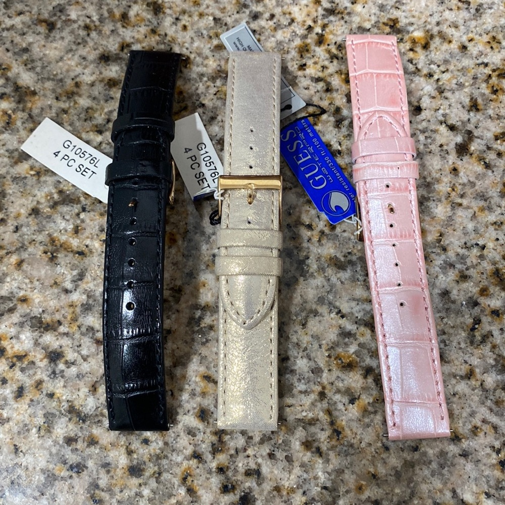 3 NWT Guess interchangeable watch wristbands